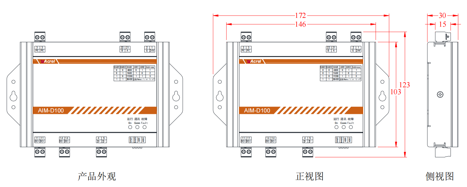 bsports必一体育AIM-D100-CA直流绝缘监测仪